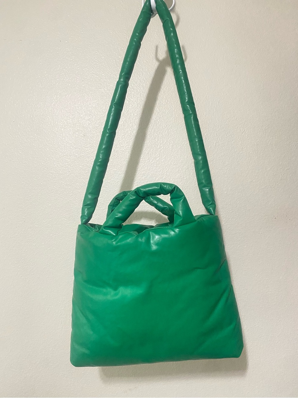 KASSL Editions Pillow Bag Small Oil Green Padded Shoulder Crossbody Bag